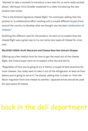 Back in the Deli Department